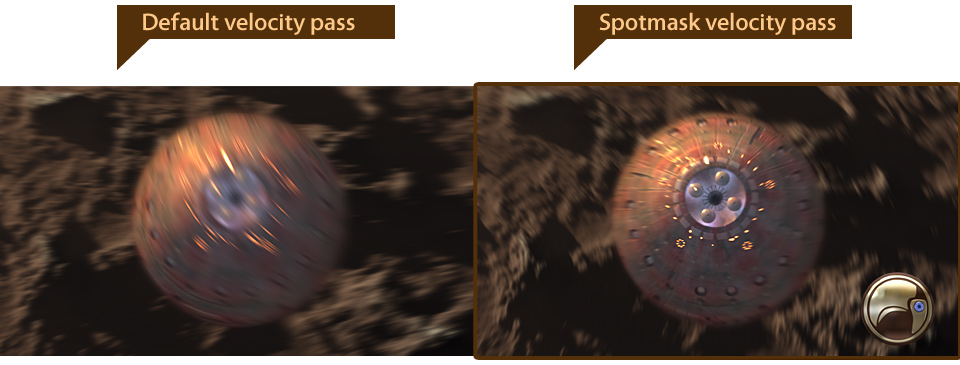 Spotmask velocity pass